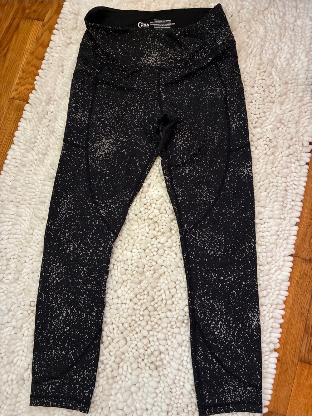 ZYIA Black Active wear with Silver Speckle
